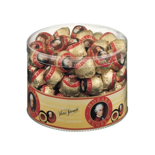 Austria Mozartkugeln von Victor Schmidt - 50 Stück Packung - 825 Gramm