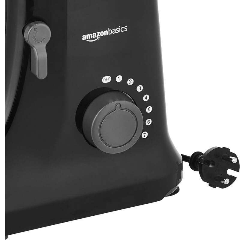 Küchenmaschine, Teigmaschine, Knetmaschine, Standmixer - Marke Amazon Basics 800 Watt mit Zubehör – Bild 3