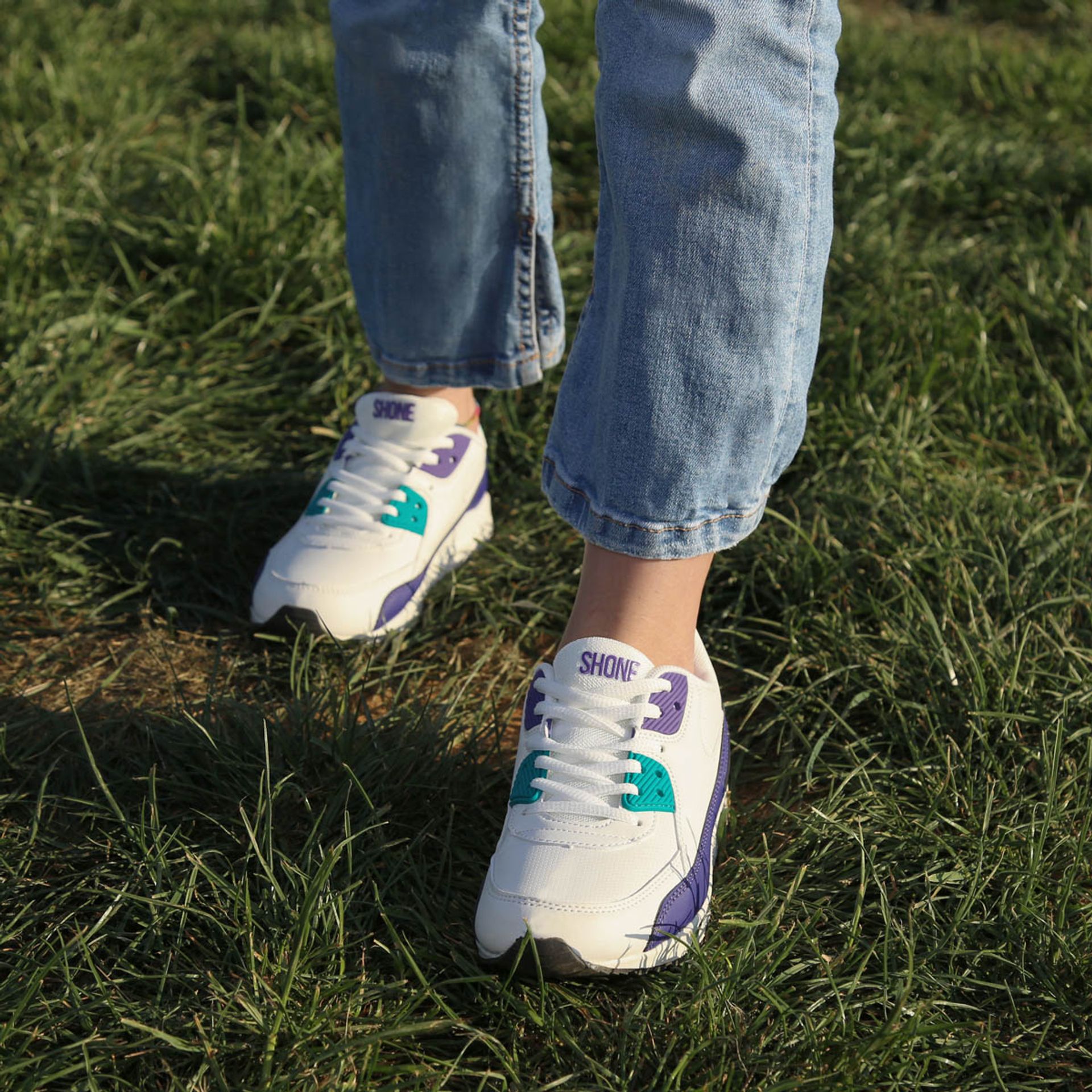 Shone 005-001_LACES-WHITE-PURPLE – Bild 2