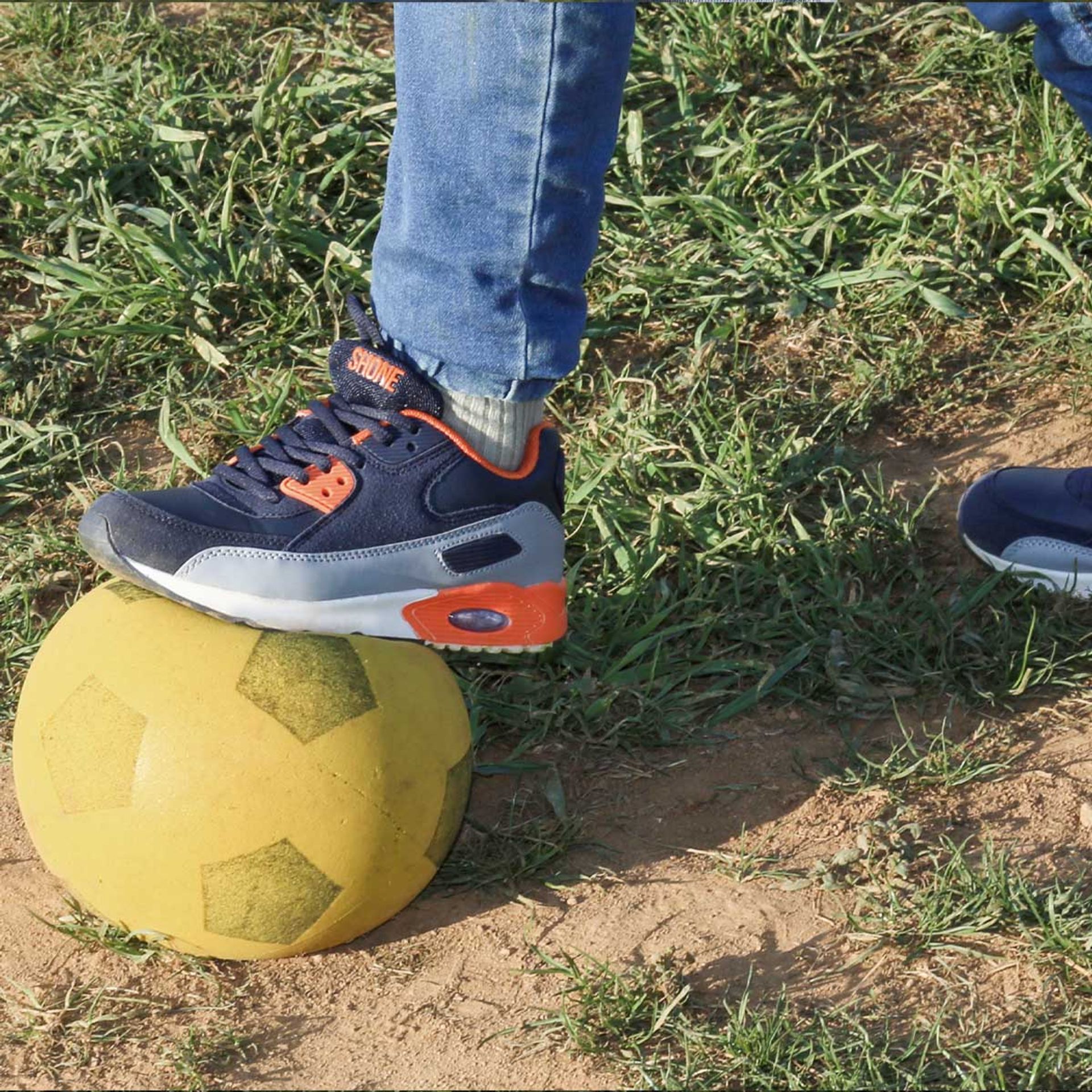 Shone 005-001_LACES-NAVY-ORANGE – Bild 2